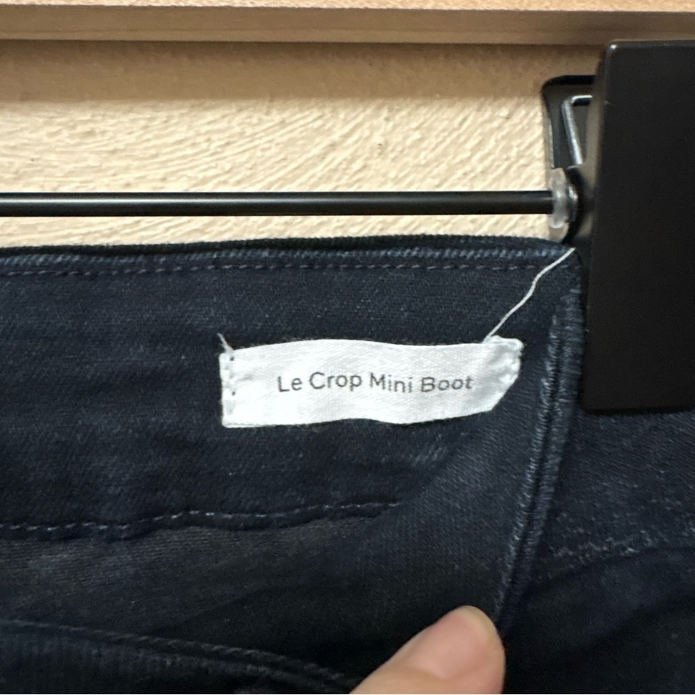 Frame Le Crop Mini Boot High Rise Jeans Marcella Dark Wash Size 33 - Picture 12 of 13